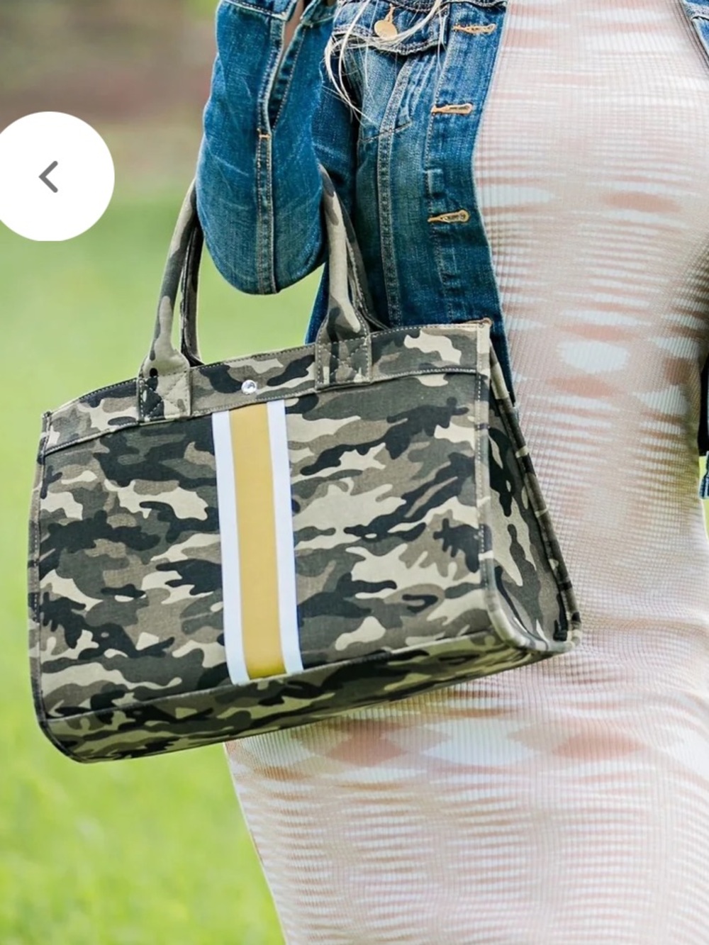 NWOT Milly Kate Camo Satchel Tote